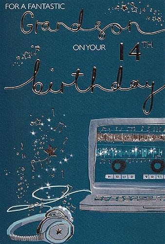 Grandson 14th Brthday Card - Happy Brthday - 14 - To The Best - View #3