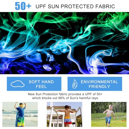 Image of uideazone Boys Teens Swim Trunks Quick Dry Waterproof Surfing Board Shorts Drawstring Elastic Waist with Mesh Lining 5-14T