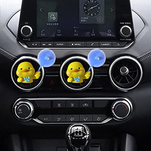 Image of Cute Yellow Duck Air Vent Clips - Fun Car Air Fresheners & Decor