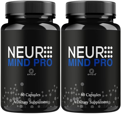 (2 Pack) Neuro Mind Pro - Neuro Mind Pro Capsules Advanced Formula NeuroMindPro Original Premium Pills All Natural Daily Support for Overall Health & Wellness Reviews 120 Capsules for 2 Months