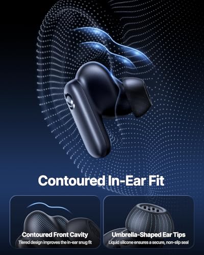 Image of Baseus Inspire XP1 Adaptive Noise Cancelling Earbuds, Sound by Bose, Dolby Audio, Premium Real-Time Adaptive ANC, Adaptive Tuning Sound, Natural Fit Design, 6-Mic Adaptive Clear Calls, 45H Playtime