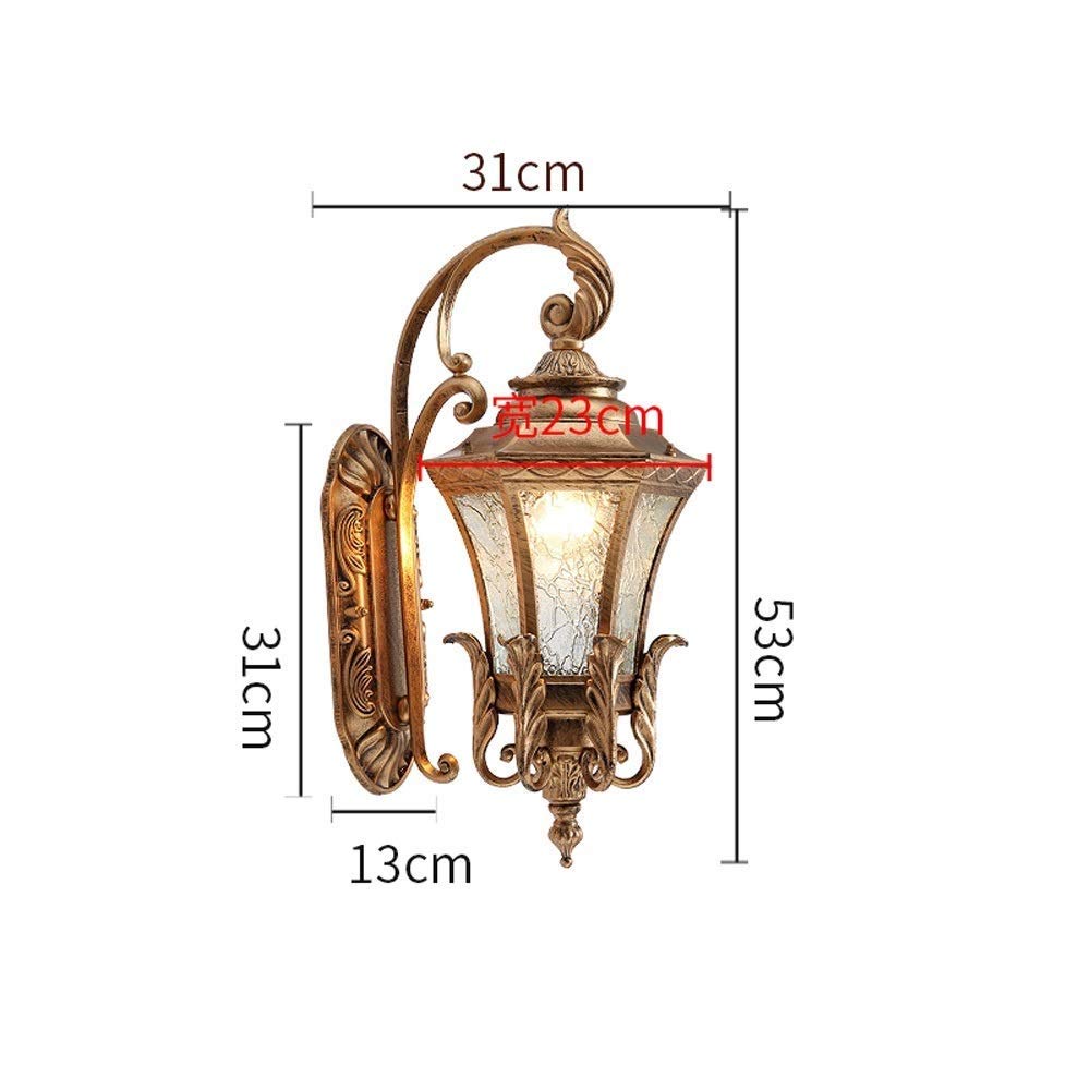 Applique murale d'extérieur industrielle rétro, lanterne créative extérieure étanche E27, applique murale décorative pour patio, jardin, villa, terrasse, poteau de porte, balcon, porte de maison