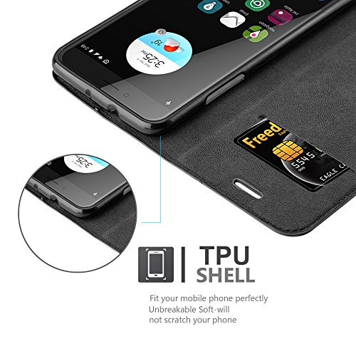 Cadorabo Custodia Libro per ZTE BLADE V7 in NERO