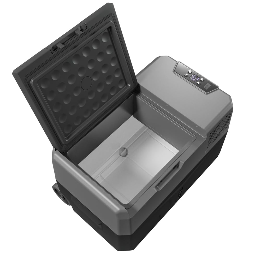 Yolco BCX30 Carbon elektryczna lodówka kompresorowa, sterowanie za pomocą Bluetooth, 12/24 V i 230 V, do samochodu, ciężarówki, łodzi, lodówki kempingowej