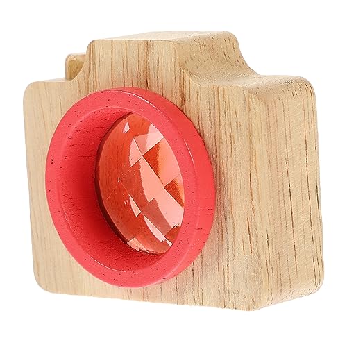 Yardwe Kaleidoscope Jouet Garçon Fille Bois avec Objectif Design Compact Cadeau ou Jouet Éducatif