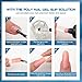 Morovan Poly Gel Slip Solution 120ml Extension Nail Liquid Slip Solution Anti-stick Poly Gel Slip Solutions for Poly Nail Gel with Brush Bottle Cap as A Liquid Cup Easy DIY Poly Gel Nail