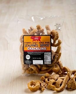 Lee's Pork Cracklins Seasoned Dipper, 3 oz (12 Count)