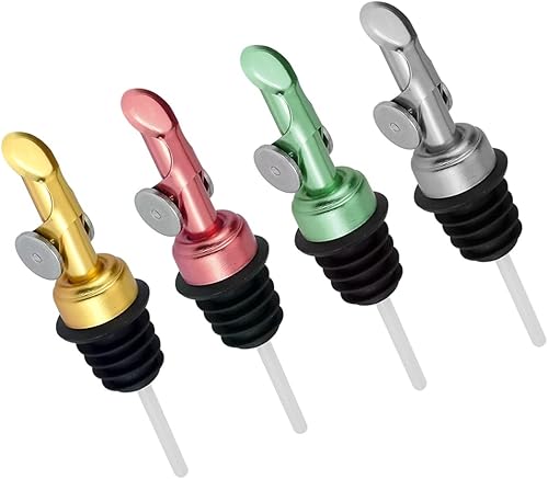 Miniatura 2 de MEETSWEET Olive oil dispenser spout, pour spoutsstainless steel automatic opening and closing spout, leak-proof, for olive oil, vinegar, wine and