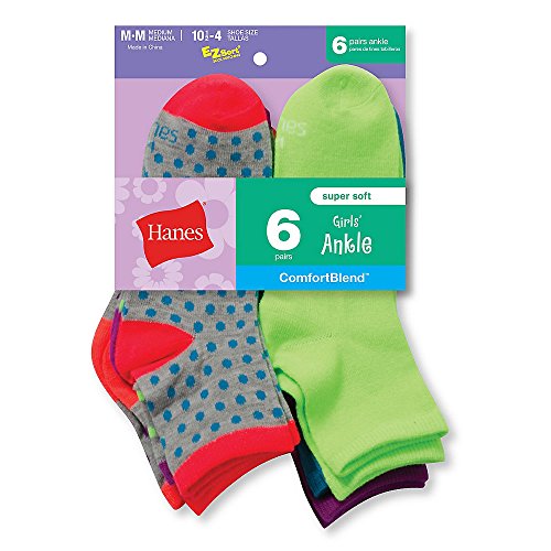 Hanes girls athletic socks_Assorted_L