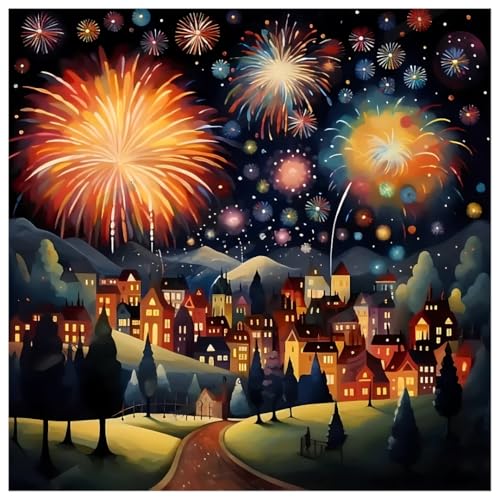 Image of CRYSENDO DIY Diamond Crystal Painting Kit | Embroidery 5D Diwali Diamond Painting Theme | Mosaic Cross Stitch Full Drill Diamond Painting | Ideal for Gifts, Home Wall Decor (50 X 40cm)