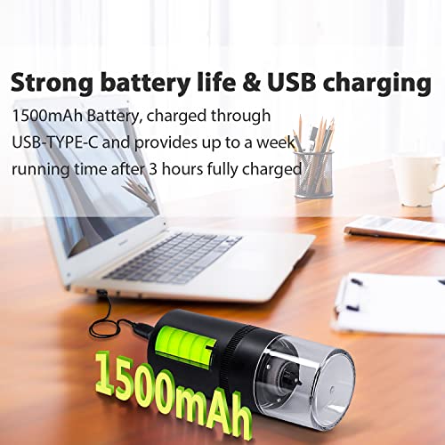 Kaffeemühle, Kaffeebohnenmühle Elektrisch mit Aromaschonendes Keramik Kegelmahlwerk, 30g Kapazität Coffee Grinder mit 2… – Bild 6