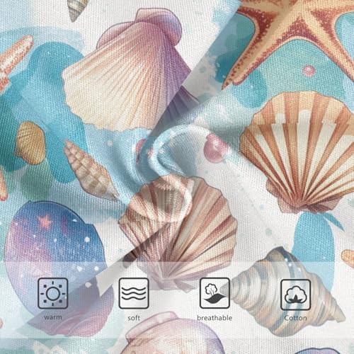 Wusikd Shells Sea Girls' Underwear Cotton Stars Girls Briefs Soft Toddler Underwear 2T3