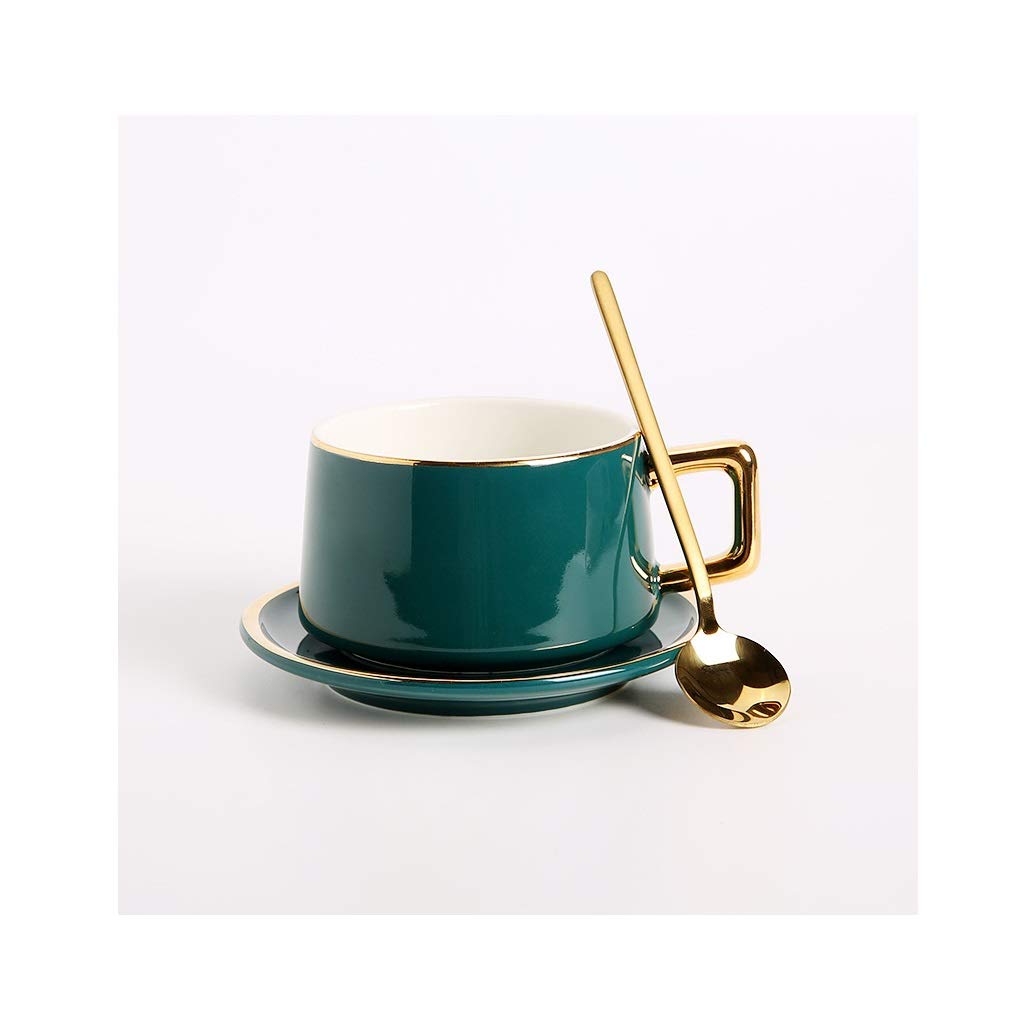 Tasses à cappuccino en céramique avec soucoupes vaisselle de petite taille