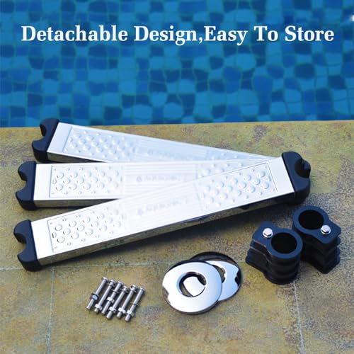 Escalera para piscina inox 3 peldaños soporte 250kg miniatura 4