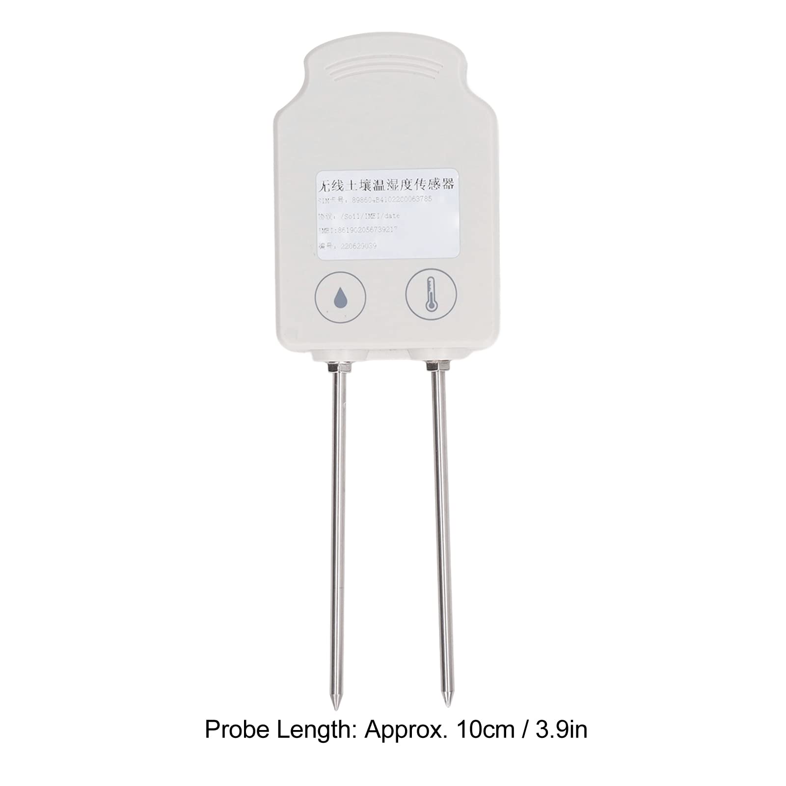 Sensor de humedad del suelo inalámbrico, detector de humedad de temperatura multifuncional -20-60 ℃ 0-40% RH 600 mAh batería de alta precisión para experimentos