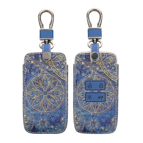 kwmobile Autoschlüssel Hülle kompatibel mit Renault 4-Tasten Autoschlüssel Karte (nur Keyless Go) - Kunstleder Schutzhülle Schlüsselhülle Cover