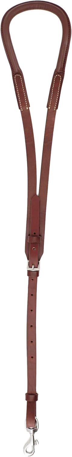 Jeereal Leather Horse Saddle Crupper, Adjustable Western Working Tack Single Tail Strap, Tail to Buckle 28" in Full Horse Size