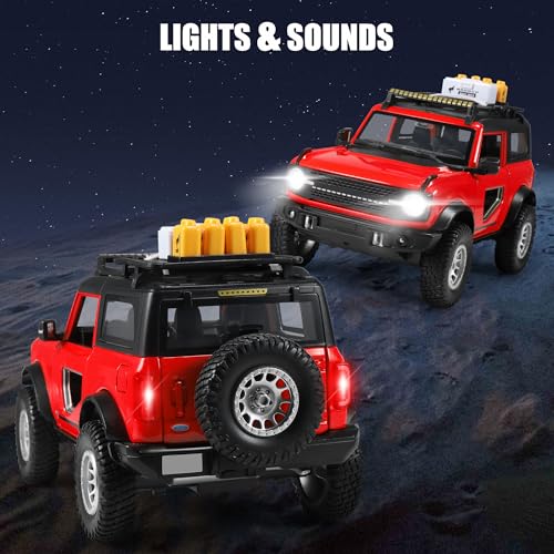 Image of Ford Bronco 1:24 Diecast Truck, Pull-Back Car Toy, Children's Gift, Red