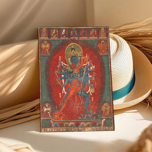 Tableau Vajravarahi Toile Décorative Haute Définition Style Bouddhiste Sacré - 3