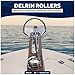 Five Oceans 316 Stainless Steel Anchor Roller, Hinged Self-Launching Double Bow Roller with Delrin Rollers, 23-inch - FO4185