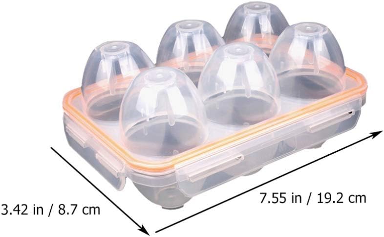 BESPORTBLE Egg Container, Egg Holder for Fridge, Storage Box s Box Silicone Carrier Holder Portable for Kitchen Tray Refrigerator Outdoor Camping Picnic s Box