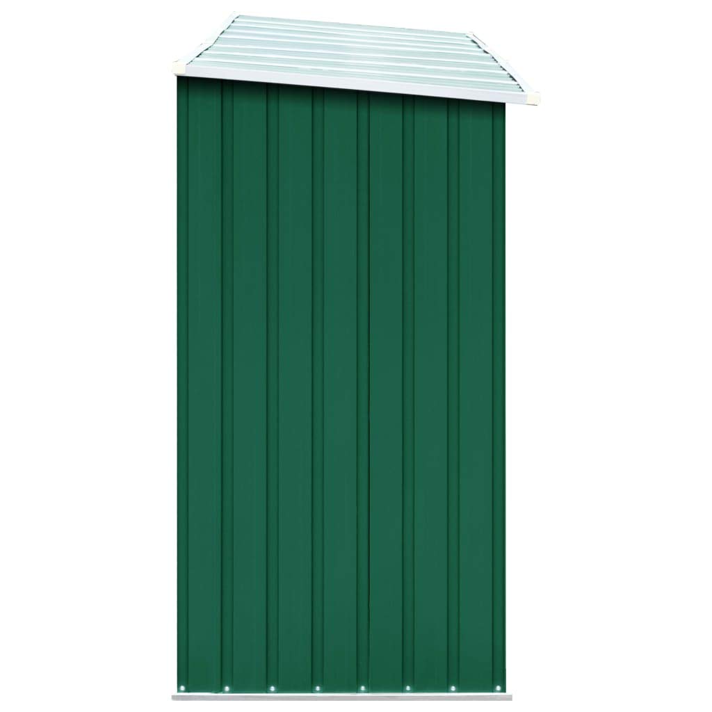 Homgoday Casetilla para leña Acero galvanizado Verde 330x84x152 cm Leñera Registro de Leña, Estantería para leña de Chimenea para Interior y Exterior Soporte de Madera
