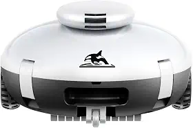 AQUVII Aspirador De Pó Robótico Sem Fio Para Piscinas 2025, Limpador Acima Do Solo/Enterradas - Bateria 7500 Mah, Leve, Autonomia 140 Minutos, Sucção Potente Fundo Plano