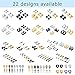 Men Spiked Huggies Long Stud Earrings Punk Goth Gothic Black 18K Gold Plated Stainless Steel Spike Nail Mens Earrings Jewelry