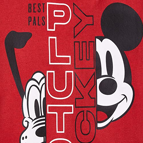 Image of Hopscotch Boys Cotton Graphic Print Tee in Red Color