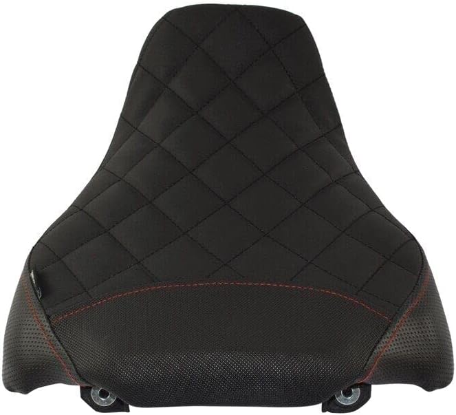 Motorbike Front Rider Rear Passenger Solo Seat Cowl Cushion Pad Synthetic Leather For Honda CB650R CBR650R CB CBR 650 R RA 2019 2020 2021 2022 (Rear Red)