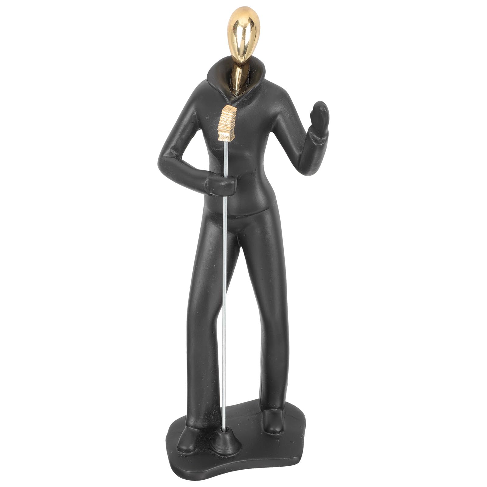 Sculpture décorative artistique dorée VANZACK, statue de groupe musical en résine haut de gamme