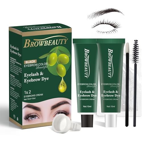 Lash & Brow Color Kit with Olive Oil, Black