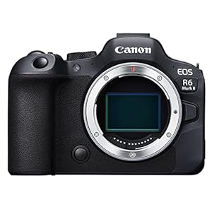 Canon EOS R6 Mark II Systemkamera – Spiegellose Vollformat Kamera (Hybridkamera mit intelligentem Autofokus und Motiverkennung, 4k Videokamera, 40 Bilder pro Sekunde, WIFI, Bluetooth, KI-Steuerung)
