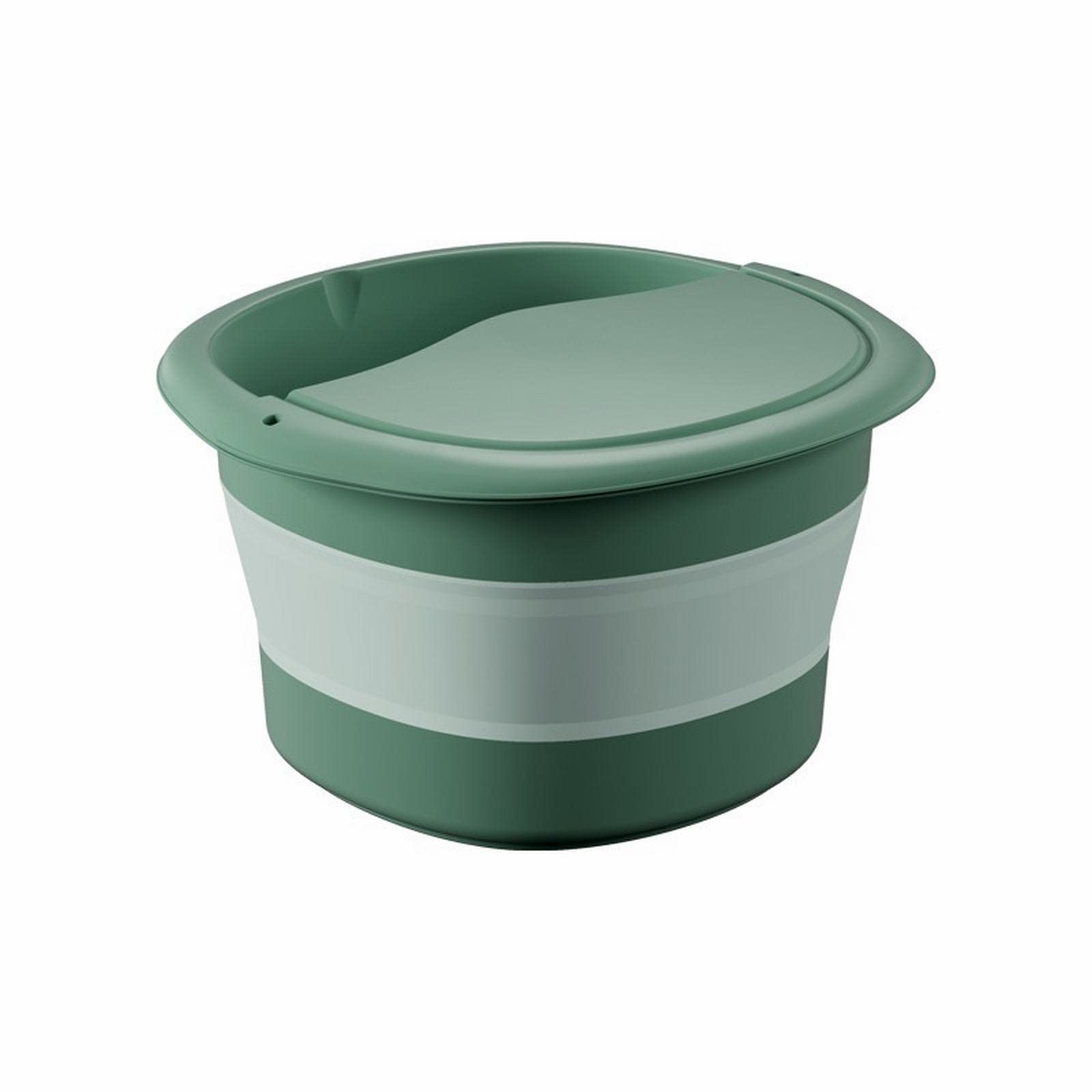 SUKORIFoot Spa New Folding Basin Plastic Foldable Basin Health Foot Bath Massage Bucket Dorm Room Essentials Bathroom Folding Laundry Tub Basic