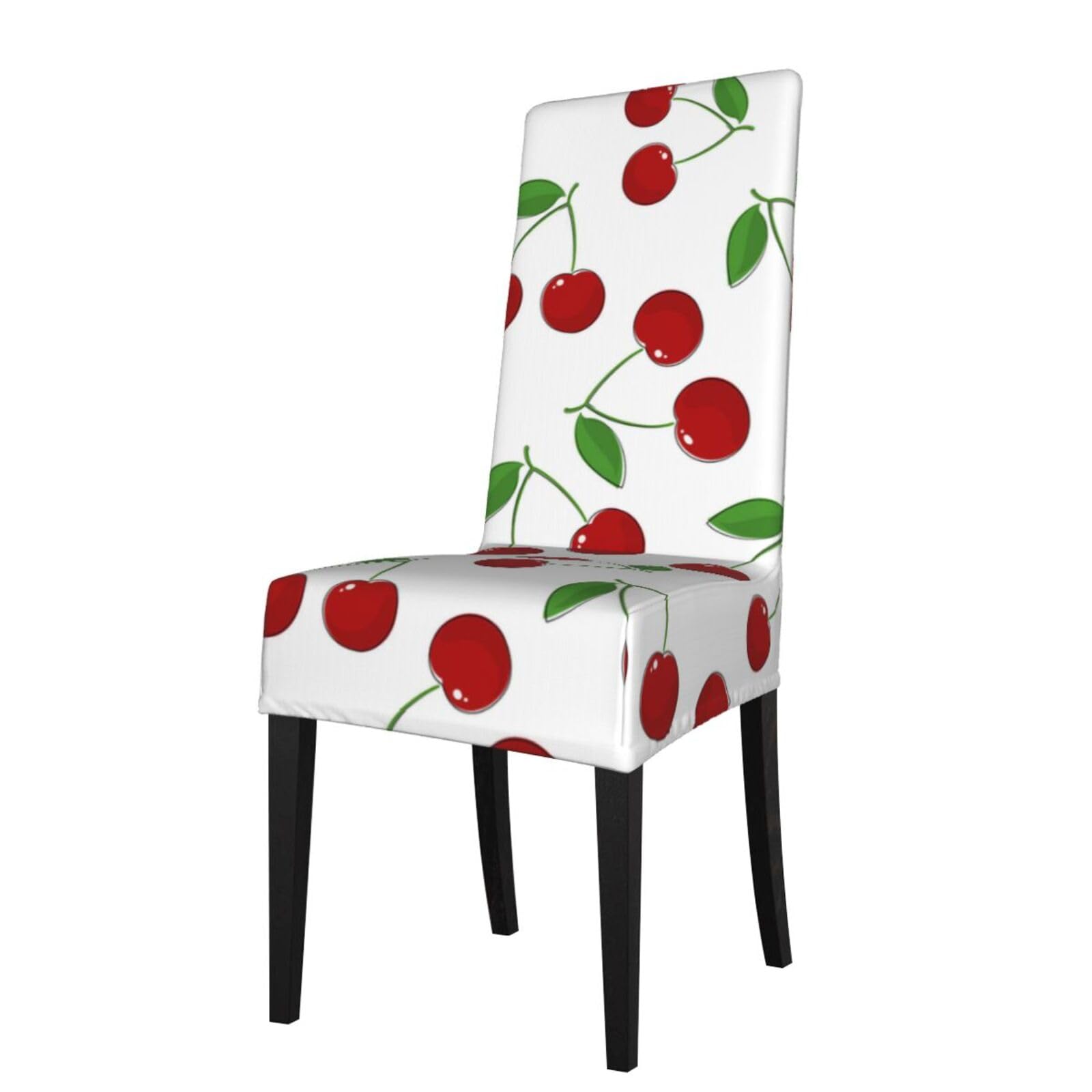 LKYMOH Sweet Cherry Pattern, Chair Covers Stretch Chair Slipcovers for Dining Room, for Party Pet Protection Universal Fit Soft Polyester