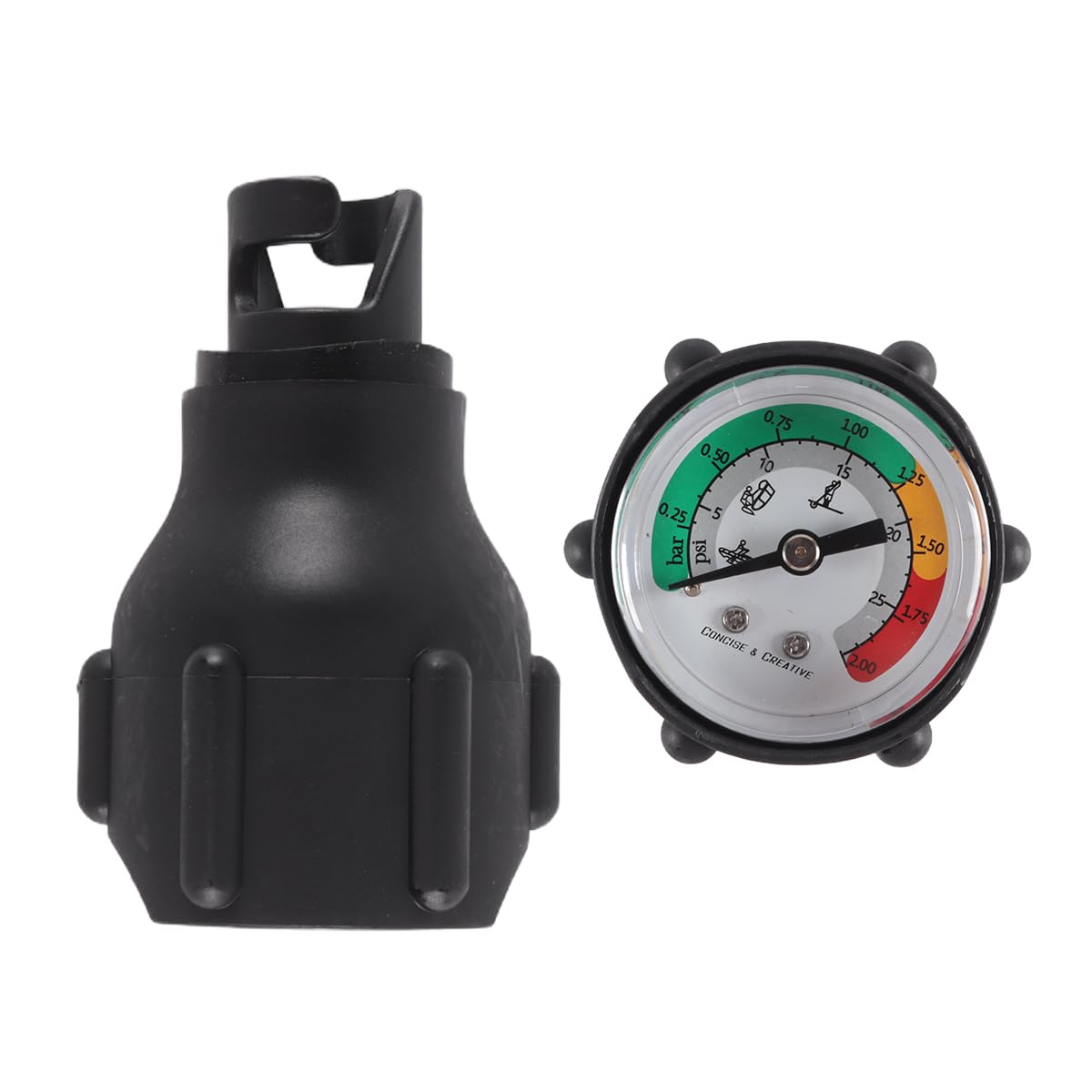 Ausi Dinghy & Watercraft Pressure Gauge – For Inflatable Surfboards, Kayaks & Dinghies