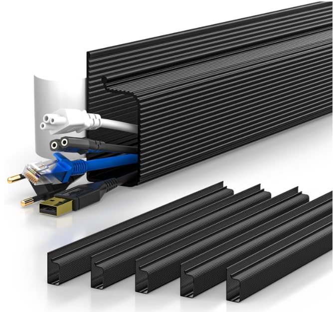 YECAYE 6x15.7in Cable Management, Cord Organizer, Cable...