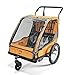 Allen Sports ES2-O - Rimorchio per bicicletta per 2 bambini, multifunzione, per ciclismo e passeggiate