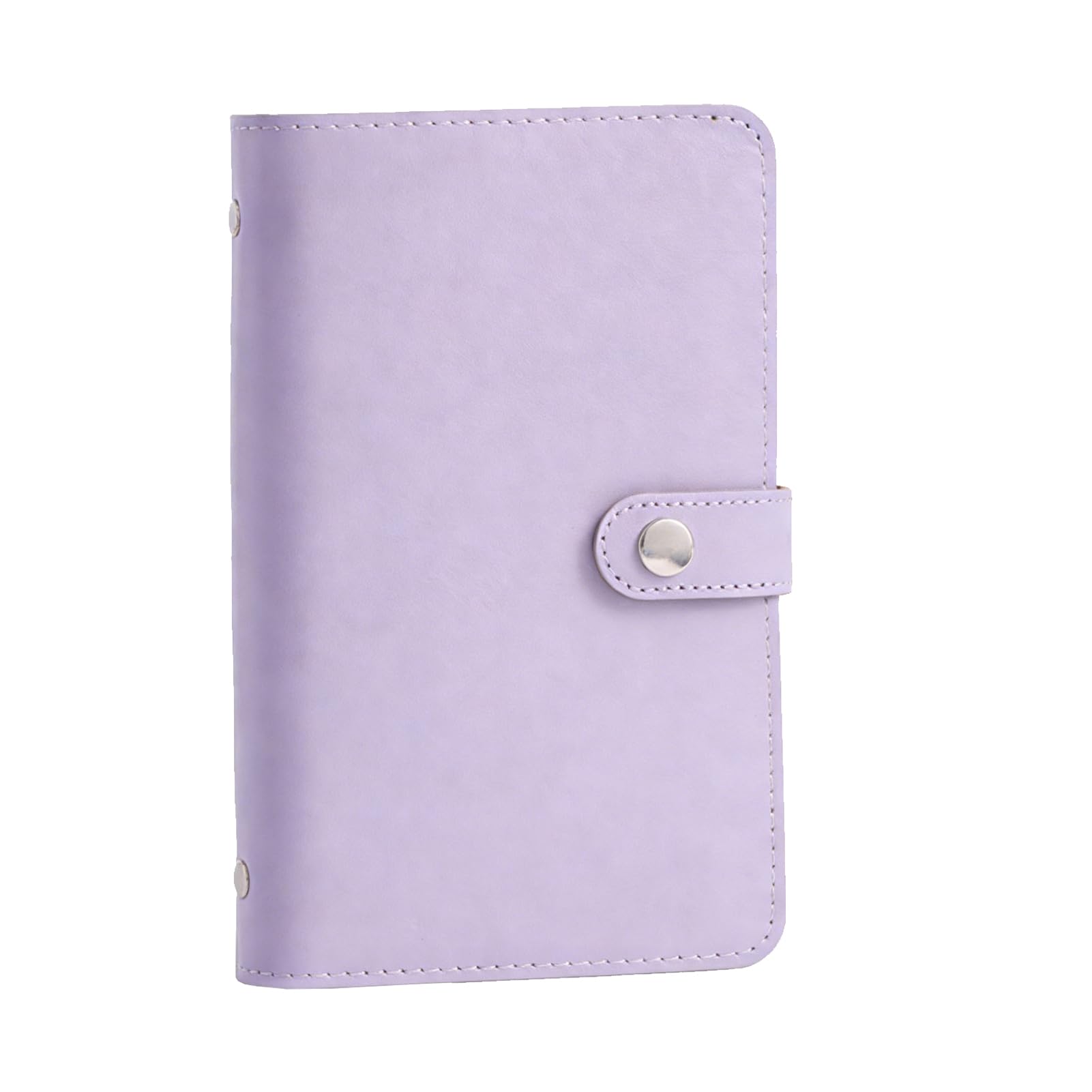 Money Saving Wallet - PU Leather Saving Challenge Notebook 50 Pages, Can be Placed 100 Sheet for Cash Organization (Purple)