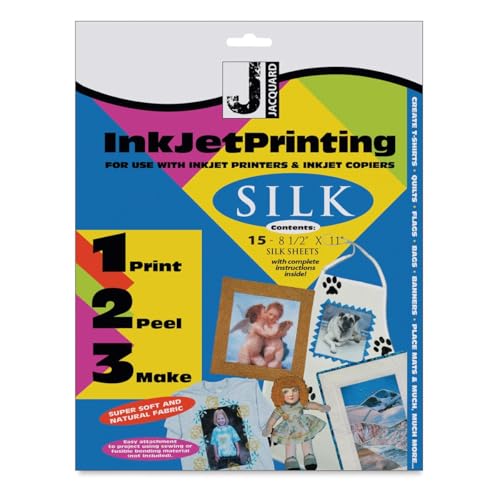 Jacquard Inkjet Fabric Sheets 100% Silk Habotai feuilles de soie imprimables jet d'encre