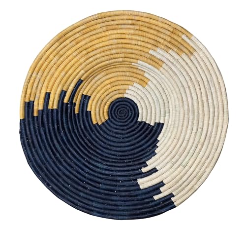 Handwoven African Basket Wall Decor Natural Raffia Hanging woven Decorative