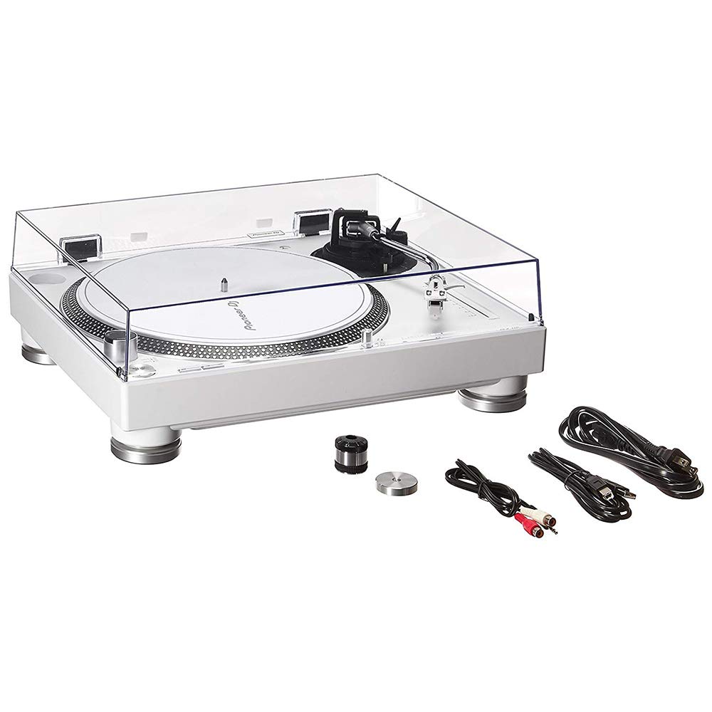 Pioneer DJ PLX500W Turntable with Directdrive Motor, Preamplifier