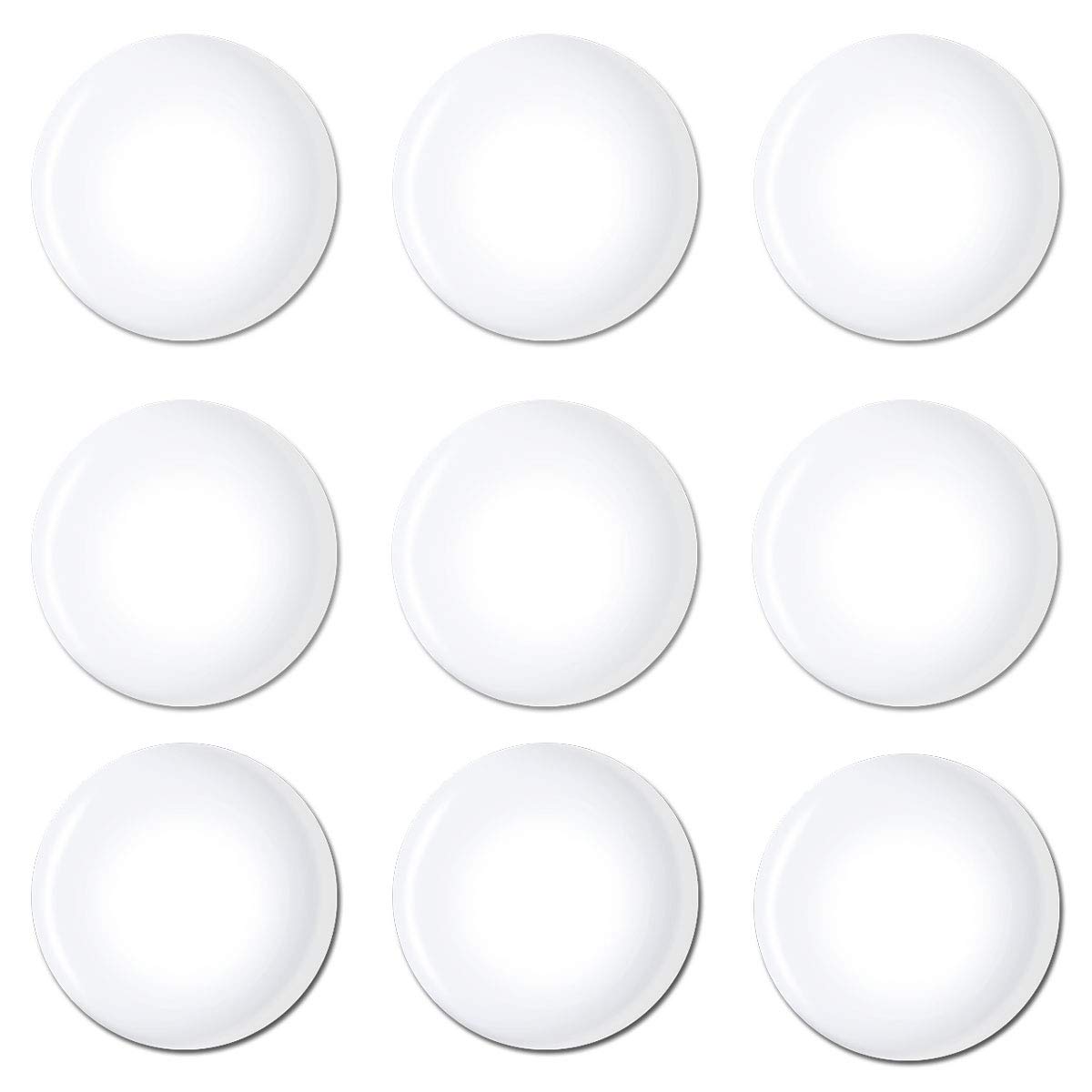 Enenes 50MM Round Glass Cabochons 25PCS Clear Dome Cabochon Tiles with Flat Backs for Jewelry Making, Pendants, Crafts, DIY Art