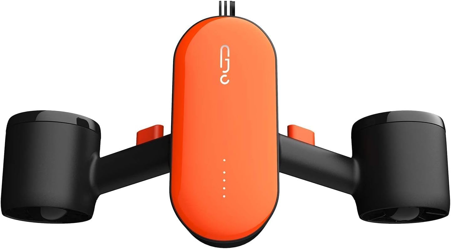 Geneinno S2 Underwater Scooter, Dual-Motor Diving Propulsion System, 4400mAh Battery, 350W Max Power, 4.32km/h Speed, 30m Depth, Portable Water Sports Gear with APP Control for Adults in Sea/Lake/Pool
