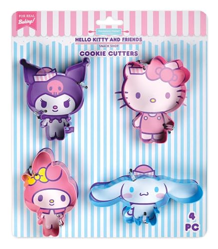 Handstand Kitchen Hello Kitty And Friends Snack Shop Set Of Four 3.5' To 4.6' Cookie Cutters
