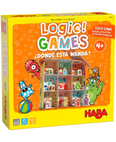 HABA 306811 - Logic! Games - ¿Dónde está Wanda?, Juego Infantil en Solitario de lógica,...