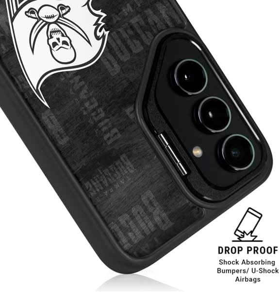 Skinit Kickstand Phone Case Compatible with Galaxy S25 Ultra - Officially Licensed NFL Tampa Bay Buccaneers Black & White Design