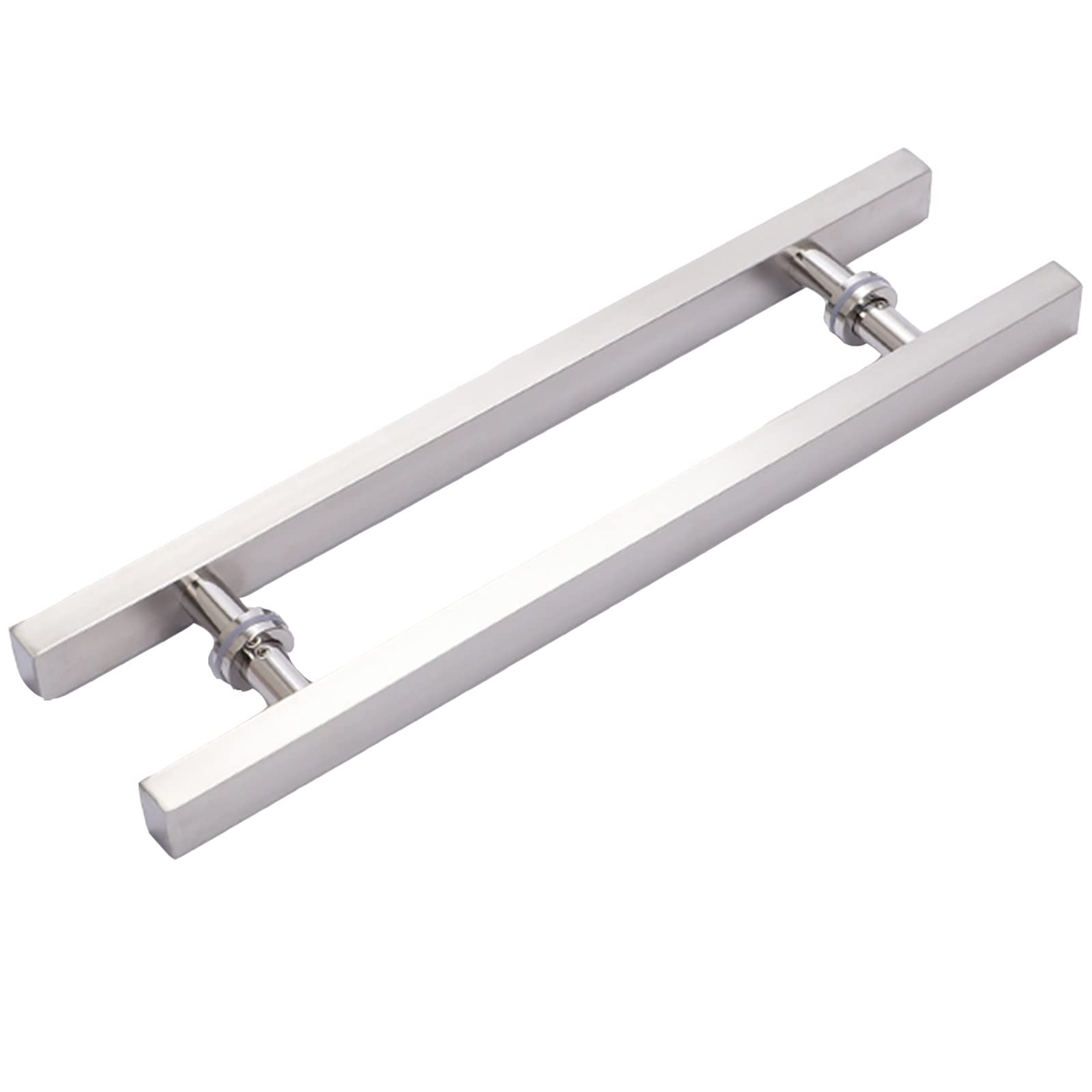 BHGFYXBS Modern Stainless Steel Shower Door Handle Silver Double Sided Push And Pull Barn Door Handle For Interior And Exterior Doors,Multicolor-800Mm(31.5In),Multicolor-800mm(31.5in)