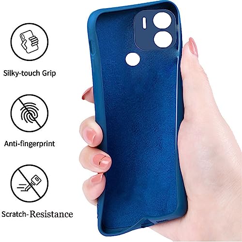 Image of A rtistque Back Cover Case for Poco C50 / Mi Redmi A1 Plus /Mi Redmi A2 Plus with Camera Protection |Shockproof TPU|Stylish Protective Design|Poco C50 / Redmi A1 Plus /Redmi A2 Plus Back Cover - Blue