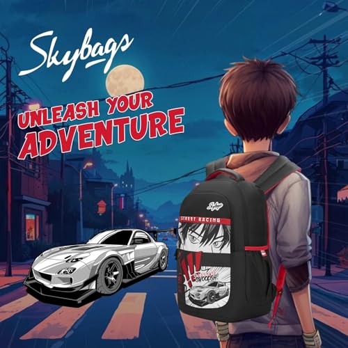 Image of Skybags KYRO RC 01 SCBP SWOOSH Large 36 L Backpack in Red Black